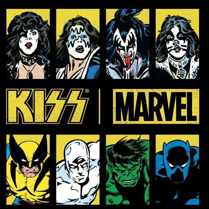 KISSさんのインスタグラム写真 - (KISSInstagram)「Marvel and Rock Legends KISS Join Forces on new co-branded collection, KISS x Marvel  Fifth Sun, accessories and drinkware from Bioworld, home goods from Jay Franco, and posters from Trends International to be released as part of the exciting co-brand.」2月18日 3時52分 - kissonline