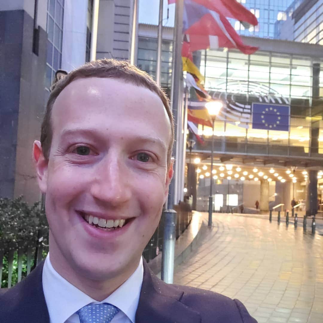 マーク・ザッカーバーグのインスタグラム：「Lots of good discussions at the Munich Security Conference and the EU Commission and Parliament in Brussels over the last few days. 🇩🇪🇧🇪🇪🇺」
