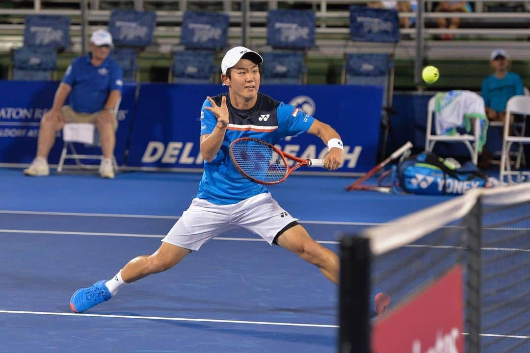 西岡良仁さんのインスタグラム写真 - (西岡良仁Instagram)「Great start in Delray Beach Open @delraybeachopen . 1R 👍」2月18日 12時23分 - yoshihito0927