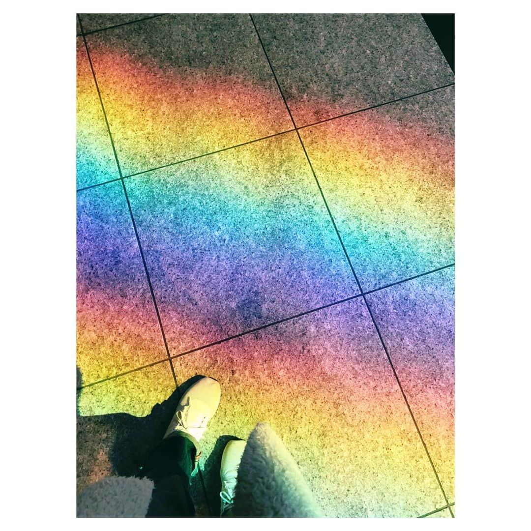 理絵さんのインスタグラム写真 - (理絵Instagram)「❤️🧡💛💚💙💜💗 .  #虹 #レインボー #무지개 #rainbow #arcobaleno #地面」2月18日 14時07分 - ____rie____