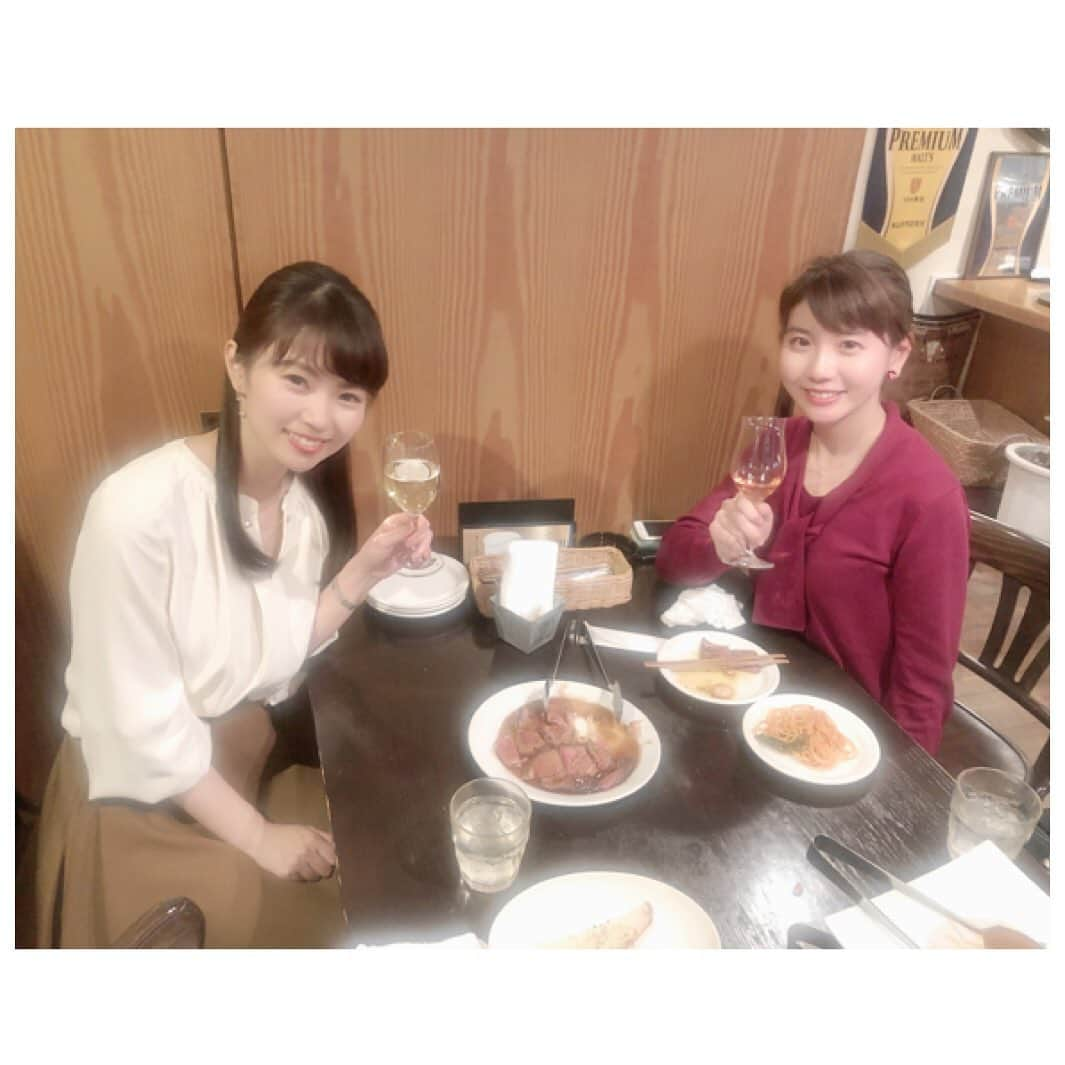 唐川美音さんのインスタグラム写真 - (唐川美音Instagram)「* 先日東條アナとディナーへ♡ お互いワイン好き🍷 久しぶりにゆっくり話せました☺️🌹 またもやハプニングがありましたが(笑)、 行ったレストランが素敵すぎた✨✨ まいちゃんチョコレートありがとう💓 可愛いかわいい妹みたいな存在です(*´꒳`*)❤︎ * * #かわいい妹 #東條麻依子アナ  #久しぶりの2人ディナー #お互いマシンガントーク #時間足りない #ハプニングは内緒 #次はワイン飲み比べ行こうね」2月18日 15時35分 - mio_karakawa