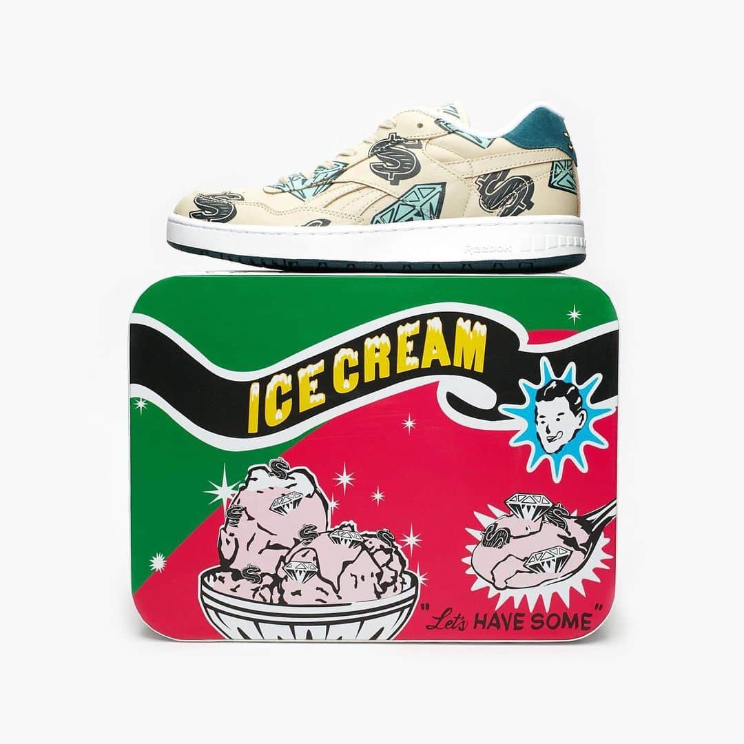 HYPEBEASTさんのインスタグラム写真 - (HYPEBEASTInstagram)「@hypebeastkicks: @bbcicecream and @reebok continue their partnership with an upcoming pair of BB 4000 Mu sneakers. Served up in a “Tan” colorway, the shoe has been adorned with various references to BBC ICE CREAM’s iconography, ranging from an all-over diamond print to dollar signs and the label’s ice cream cone-head logo. It’ll come encased in a special metal lunchbox-like tin on February 22 at retailers such as @sneakersnstuff for approximately $115 USD. ⁠⠀ Photo: Sneakersnstuff」2月18日 15時51分 - hypebeast