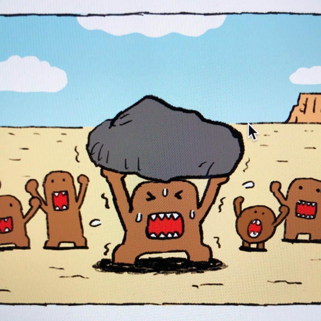 合田経郎のインスタグラム：「漫画も楽しい。 #ねーねー  #どーもくん #domo」