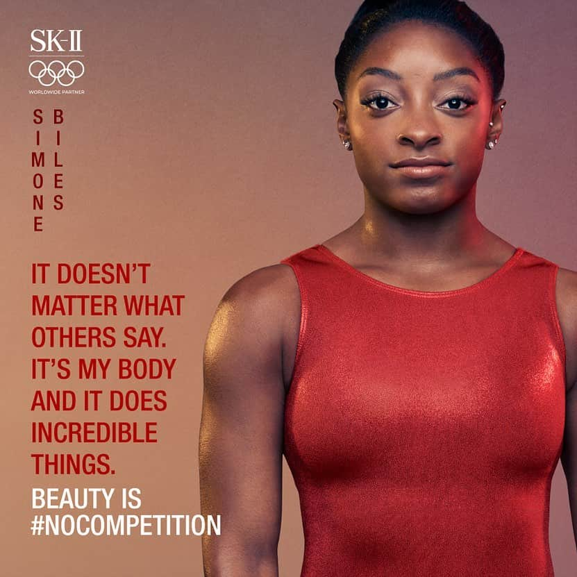 シモーネ・バイルズさんのインスタグラム写真 - (シモーネ・バイルズInstagram)「It doesn’t matter what others say. It’s my body and it does incredible things. Beauty is #NOCOMPETITION @skii #skiipartner」2月19日 2時35分 - simonebiles