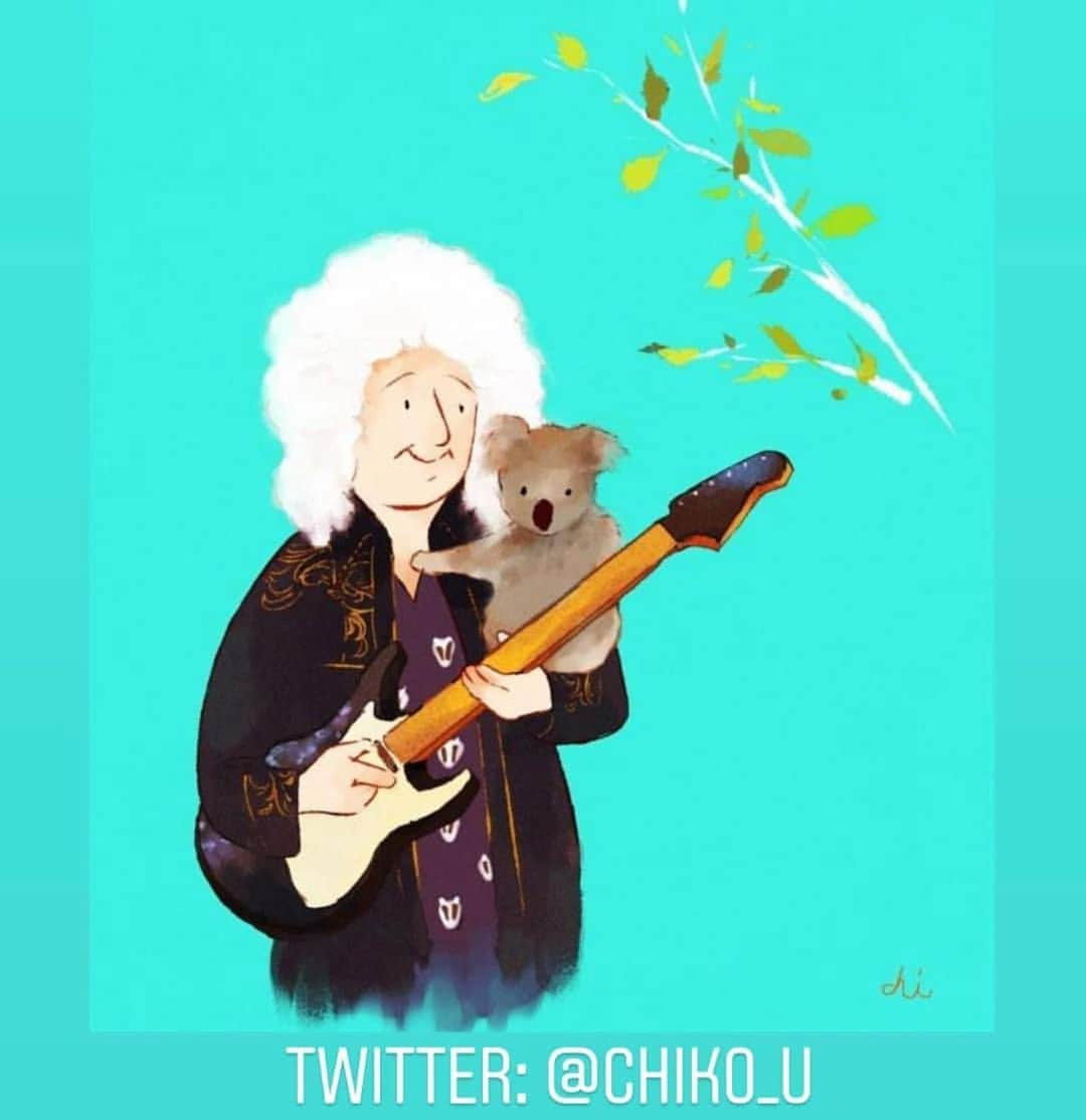 ブライアン・メイさんのインスタグラム写真 - (ブライアン・メイInstagram)「And .... even MORE Koala/Bri art !! Bless you all - love it.  To inspire talent has to be one of the most rewarding things in life ! Bri」2月18日 21時51分 - brianmayforreal