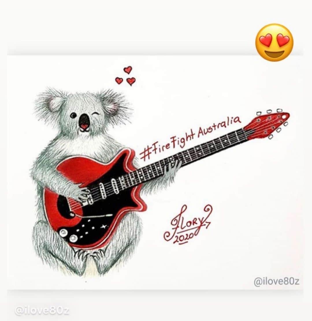 ブライアン・メイさんのインスタグラム写真 - (ブライアン・メイInstagram)「And .... even MORE Koala/Bri art !! Bless you all - love it.  To inspire talent has to be one of the most rewarding things in life ! Bri」2月18日 21時51分 - brianmayforreal