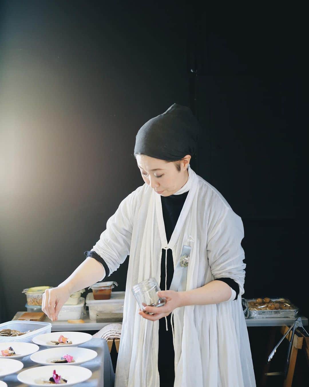 Rihoのインスタグラム：「彼女のつくり出す 料理 空気感  全てが美しい」