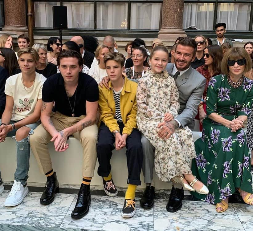 Vogue Parisさんのインスタグラム写真 - (Vogue ParisInstagram)「One of the most iconic moments of Fashion Week each season is @DavidBeckham and the whole Beckham family on the front row of @VictoriaBeckham’s show. Swipe left for a look back through the ages.」2月19日 0時46分 - voguefrance