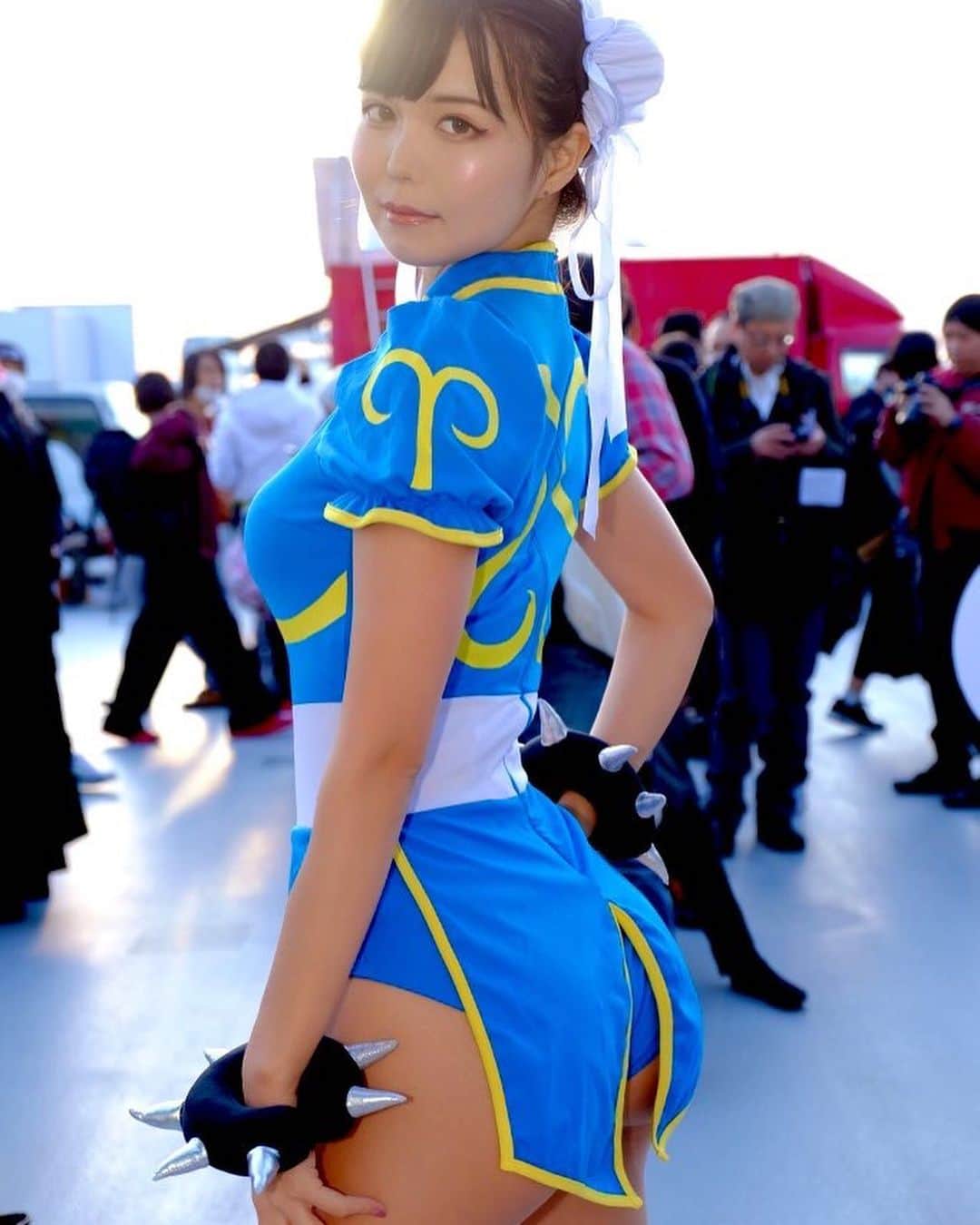 九条ねぎ あぴるさんのインスタグラム写真 - (九条ねぎ あぴるInstagram)「#春麗　#streetfighter #cosplaygirl #cosplay #コミケ　#comiket」2月19日 0時46分 - negi_kujyo