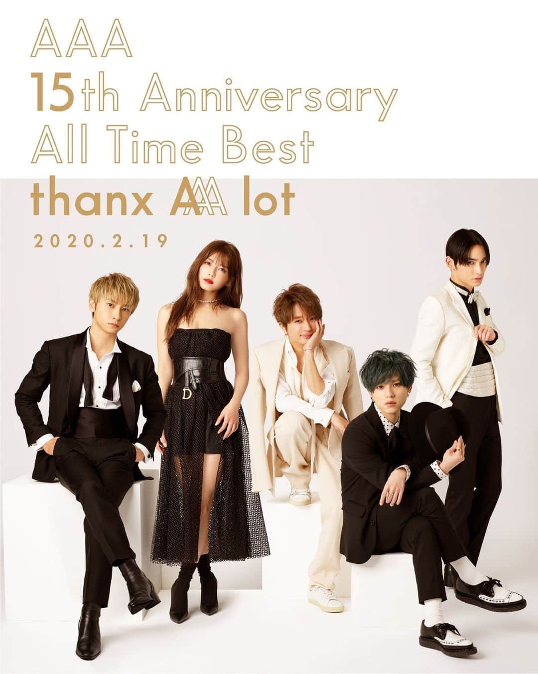 AAAのインスタグラム：「ベストアルバム『AAA 15th Anniversary All Time Best -thanx AAA lot-』&ミュージック・クリップベスト『AAA 15th Anniversary All Time Music Clip Best -thanx AAA lot-』 本日発売！」