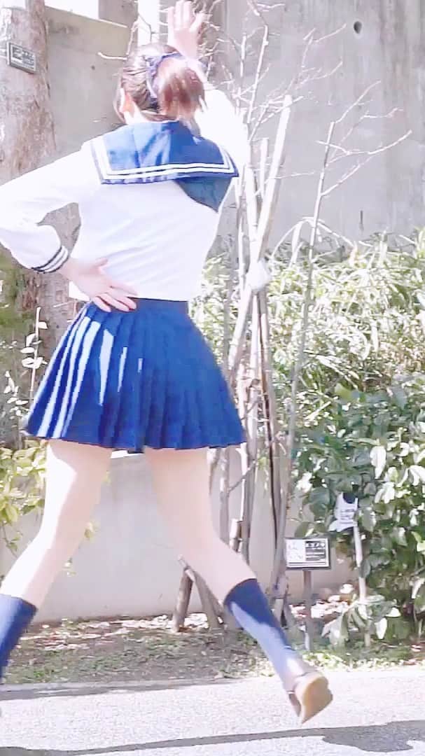 塩野響子のインスタグラム：「#スイートマジック  #ボカロ #踊ってみた #ポニーテール #ミニスカ #JK #制服 #セーラー服 #dance #japaneseidol #japanesegirl #japaneseculture #ニコ厨」