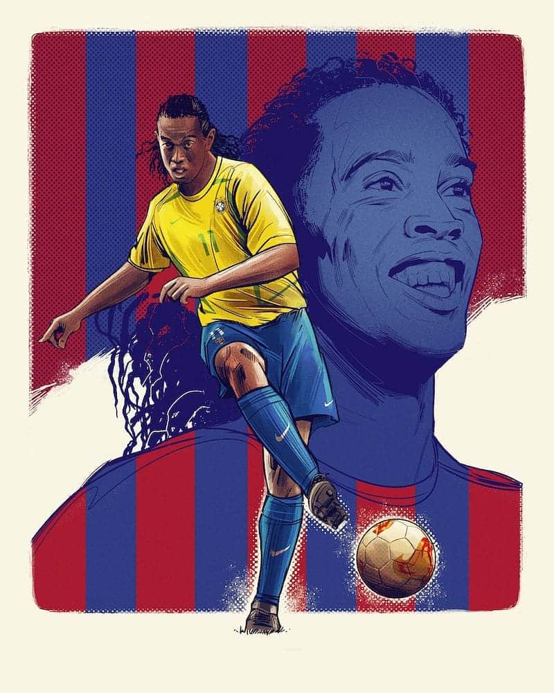 ロナウジーニョさんのインスタグラム写真 - (ロナウジーニョInstagram)「🤙🏾 #RonaldinhoArt 🎨」2月19日 6時25分 - ronaldinho