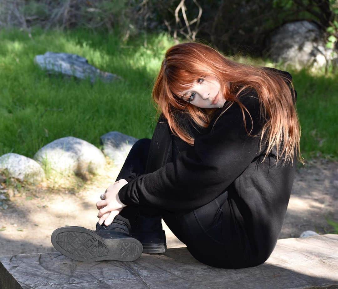 Nicole Eevee Davisさんのインスタグラム写真 - (Nicole Eevee DavisInstagram)「The title of this is “Local forest gremlin emerges from the woodland edge and crawls into small opening to absorb a sip of sunlight on a nice stump” 🌲✨」2月19日 10時43分 - eeveedavis