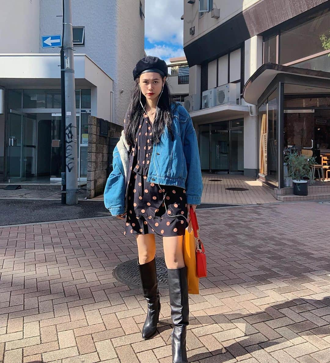 田中シェンさんのインスタグラム写真 - (田中シェンInstagram)「🌞🌸🌎☘️❣️ 👕@gap 👗@toryburch 👠@zara 👜@prada  Sunny day happy」2月19日 10時53分 - shen_tanaka