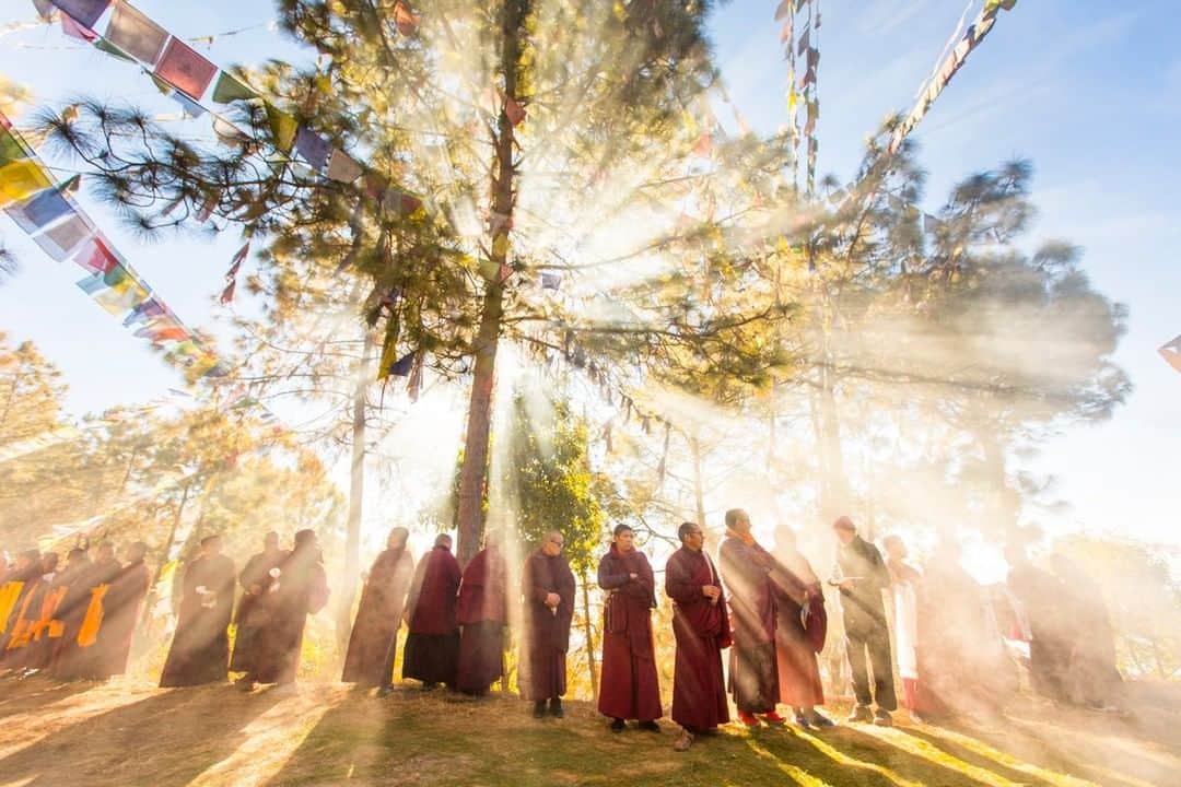 National Geographic Travelさんのインスタグラム写真 - (National Geographic TravelInstagram)「Photo by @emillypolar | Monastics stand in the plumes from smoke offerings while waiting for the cremation ceremony of a well-known and respected Rinpoche in the hills above Kathmandu Valley.  To see more of Nepal follow me @emilypolar. #Nepal #Cremation #Buddhism」2月19日 14時10分 - natgeotravel