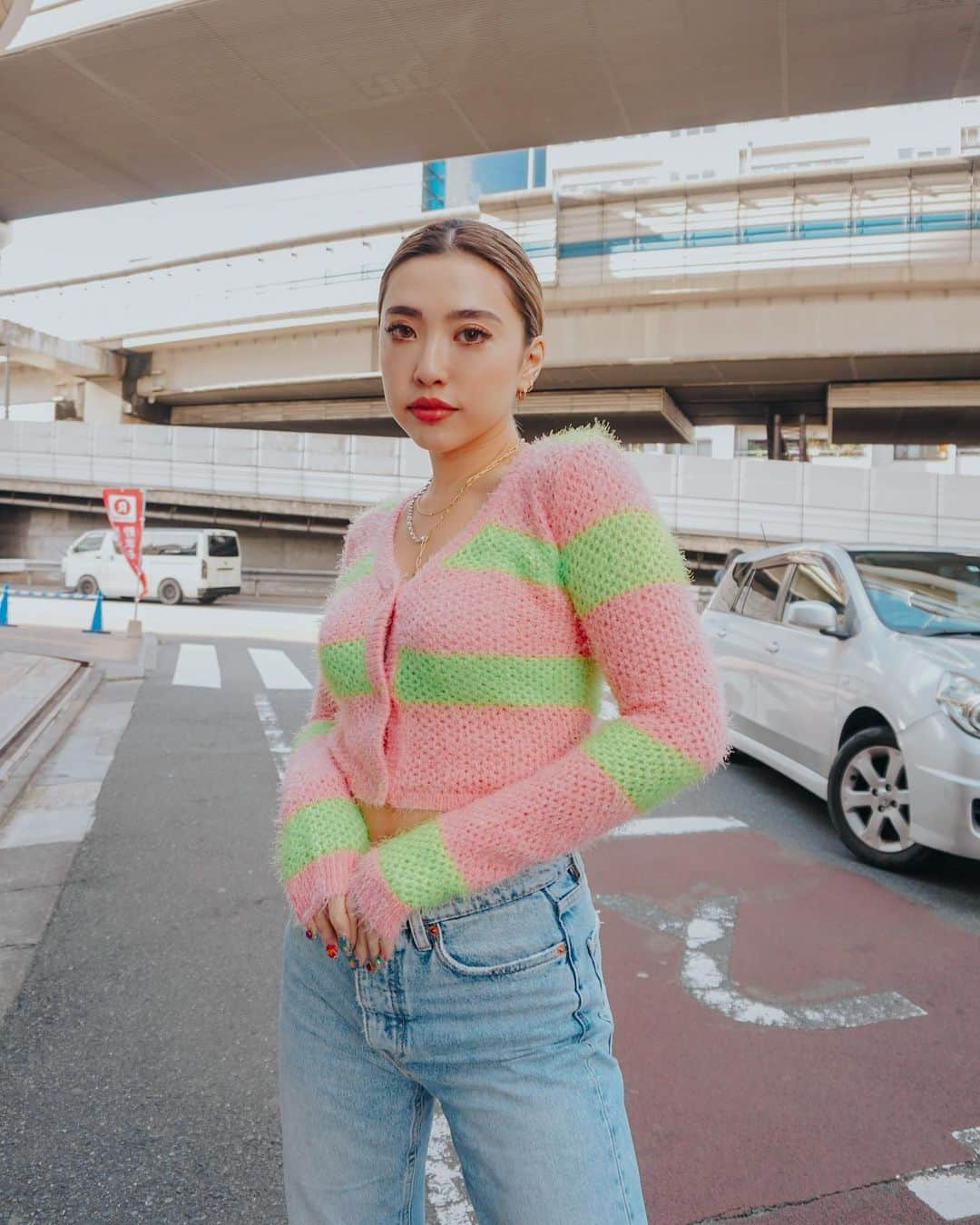 植野有砂さんのインスタグラム写真 - (植野有砂Instagram)「New @figandviper favorite knit top 🌸💕FIGの春物のニット色迷ったけど可愛くできて嬉しい💚💓予約販売中✅ prpの腫れだいぶ引いたけどまだ少し腫れている🥺これは加工だよん👌笑あと30日したら完成形また載せるー🥰」2月19日 15時49分 - alisaueno