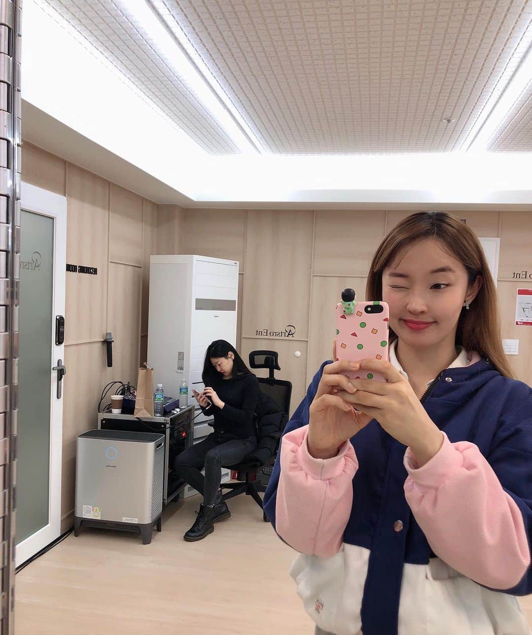 チョン・ジユンのインスタグラム：「연습해또요🍇」