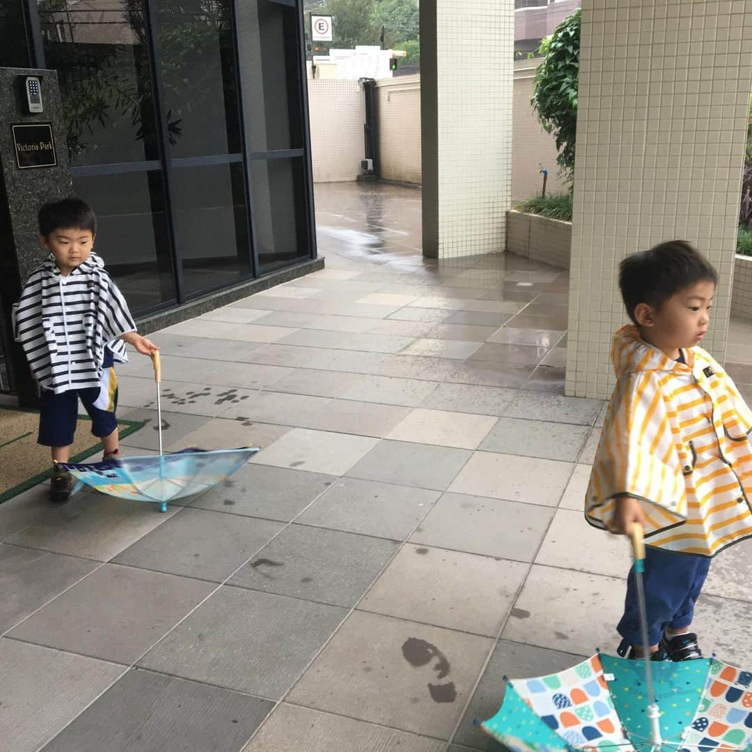 生島早織さんのインスタグラム写真 - (生島早織Instagram)「出来た〜❣️ 帽子まで完成🧢  腰の紐を見付けられず、日本から送ってもらい、完成まで時間がかかりました。  間に合わなかったらフエルトでベルトをつけようと思ったけど、なんとか間に合って良かった。  今週の金曜日！ 双子達が通うスクールでの仮装パーティー🎉？ 日によりますが、暑ければ30度を超える☀️ 昨日は35度を超えていました💦  少しでも涼しく過ごせる服をと思い生地やデザインも選びました👕  今朝は大雨。  スクールバスに乗るためにポンチョと傘☂️ 長男は雨に濡れた傘とポンチョを入れる袋まで持ってバスに乗り込みました🚌  なかなか先を読むなぁ〜😃 行き当たりばったりの私とは大違い🤣🤣 良いキャディになるよ！笑  今日は風邪気味なのでスイミングはお休み🏊‍♂️ 2人とも機嫌よく帰ってくるかな？  冷蔵庫には白菜！ 他、玉ねぎとジャガイモが家にあります。  今夜は何にしよう😅  #双子育児 #双子ママ #海外生活 #海外育児 #手作り衣装 #ピーターパン #先を読む #日本からお取り寄せ #お揃いコーデ #今夜のメニュー」2月19日 20時24分 - saori.ikushima