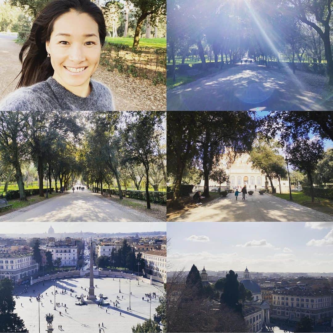 のインスタグラム：「ボルゲーゼ公園をお散歩 #伊達公子 #kimikodate #テニス #テニスプレイヤー #テニスプレーヤー #tennis #tennisplayer #instatennis #instasports #italy #rome #イタリア #ローマ #ボルゲーゼ公園 #お散歩 #villaborghese #piazzadelpopolo #ポポロ広場」