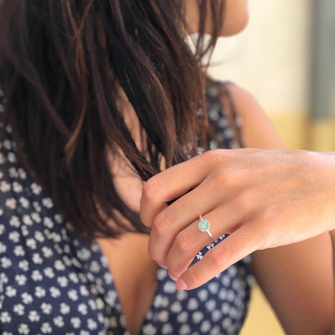 のインスタグラム：「Single or piled high...Azuni’s sterling silver and gold vermeil stacking rings are made for adding that extra style to your look. ⠀ Have a play have fun and when you buy 3 or more you get a 10% discount. ⠀ Free shipping UK!」