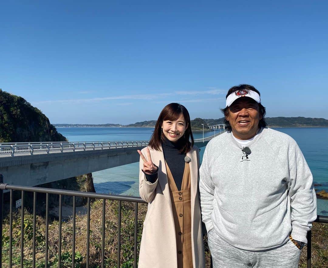 広島ホームテレビ「HOME NEXT neo」さんのインスタグラム写真 - (広島ホームテレビ「HOME NEXT neo」Instagram)「大重です😊🍀﻿ ﻿ 明日の5up！レジャーコーナーは、﻿ 長州力さんと巡る故郷山口の旅☺️🌈﻿ ﻿ 萩や角島界隈を旅してきましたよ〜⭐︎﻿ ﻿ 絶景に、グルメに温泉も♨️﻿ ﻿ 長州さん、、、﻿ もう完全に飛んでるみたいです。笑﻿  本当に素敵な方でした☺️☺️ ﻿ 山口と長州さんの魅力がたっぷり✨﻿ 明日16:45から是非ご覧ください🥺﻿ ﻿ ﻿ #広島ホームテレビ　#長州力 さん﻿ #山口　#アナウンサー #大重麻衣」2月20日 0時51分 - home.announcers