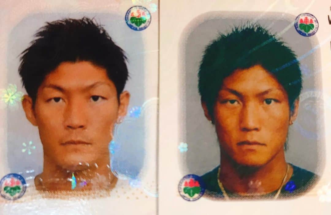 渡部太基のインスタグラム：「. パスポート更新🇯🇵 今現在32歳→10年前22歳 😂😂😂 #パスポート #更新 #10年前 #老けたなぁ #beforeafter #すっかりおじさん」