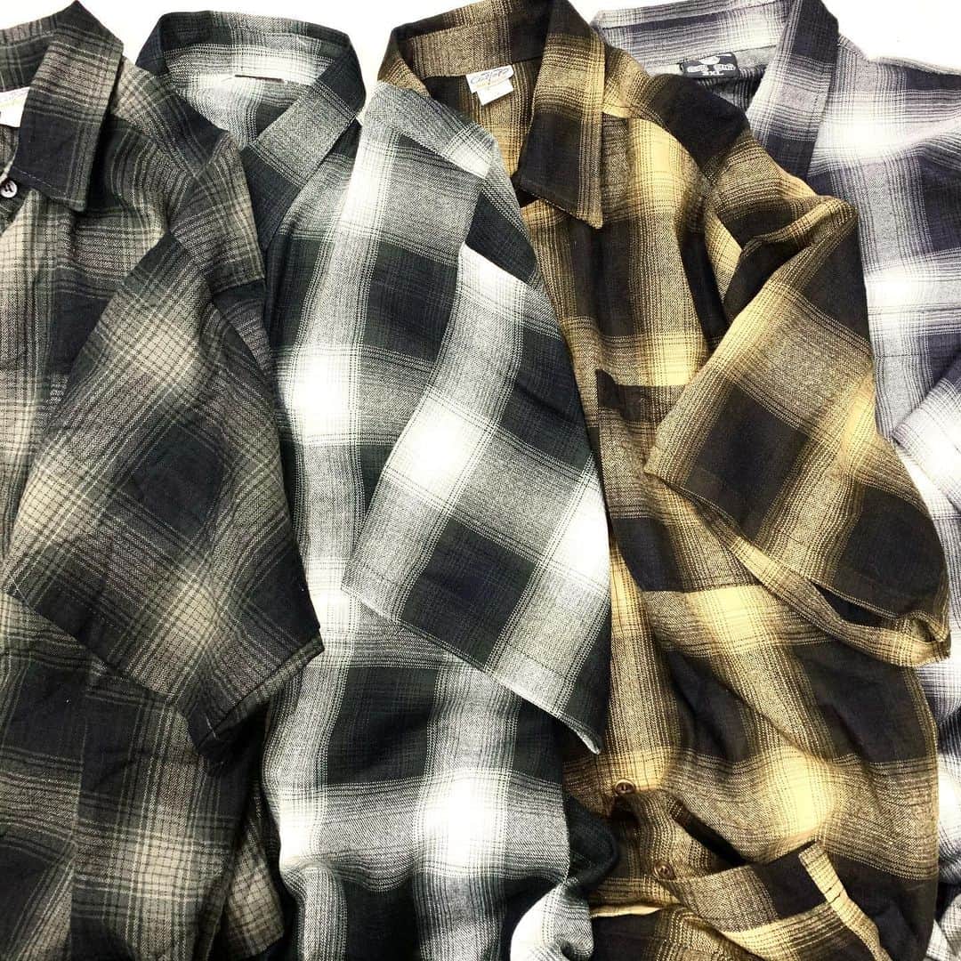 のインスタグラム：「2/18-21 close 2/22 NEW ARRIVAL! . S/S  ombre check shirts . 商品のお問い合わせは23日以降お電話で承ります。 .  #お問い合わせはお電話で承ります #jammru #osaka  #fashion  #streetstyle  #streetfashion  #vtg  #vintage  #used  #usedclothing  #古着 #古着屋 #ファッション #70s #80s #90s」