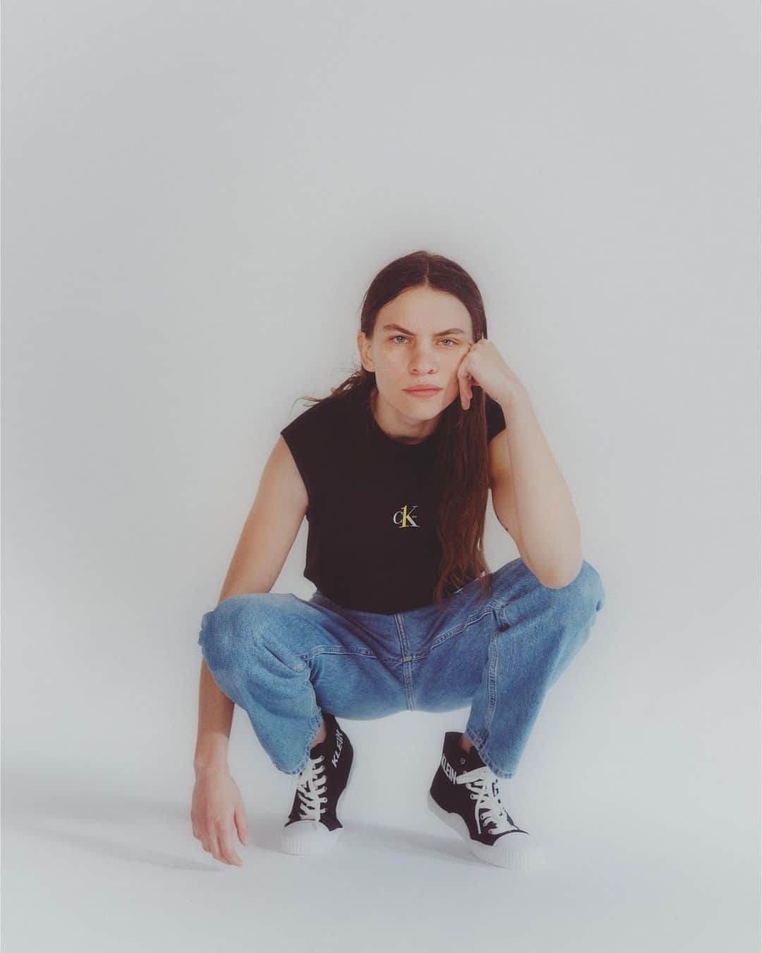 Calvin Kleinさんのインスタグラム写真 - (Calvin KleinInstagram)「Set for Spring: @Eliotsumner on the cover of @oddamagazine, styled in our crewneck sleeveless tank from our latest #CKONE collection. ⁣  Photographer: @clarkfranklyn Stylist: @georgia_tal @oddamagazine 18 #odda18whatgoesaroundcomesaround ⁣  Tap to shop:  CK ONE Logo Regular Fit Crewneck Sleeveless Tank Top [US, EU]」2月20日 7時57分 - calvinklein