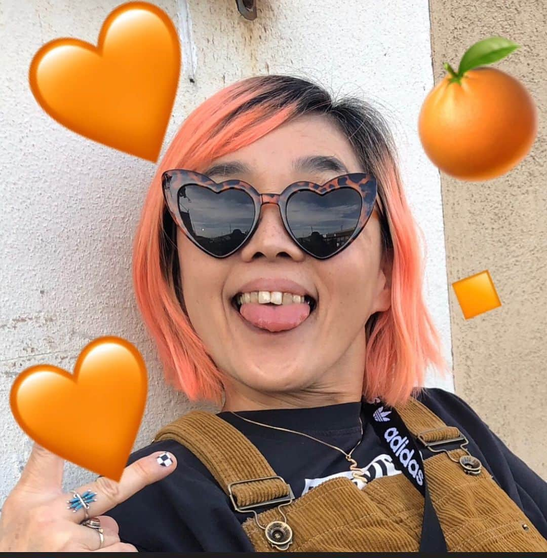 野沢直子さんのインスタグラム写真 - (野沢直子Instagram)「オレンジ色🍊🧡 #limecrimeunicornhair」2月20日 10時18分 - naoko.nozawa