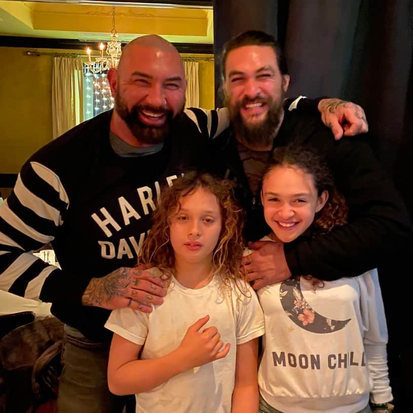 ジェイソン・モモアさんのインスタグラム写真 - (ジェイソン・モモアInstagram)「my babies meeting unko @davebautista so stoked to finally share scenes with this BADASS you are so talented it’s an honor hermano.  SEE2.  it’s gonna be a hammer season.  mahalo @hdmuseum @harleydavidson @jenlowney for sending the stripes.  HD ohana  aloha j. #babavoss #edovoss #greatcasting #smileicantsee」2月20日 12時09分 - prideofgypsies