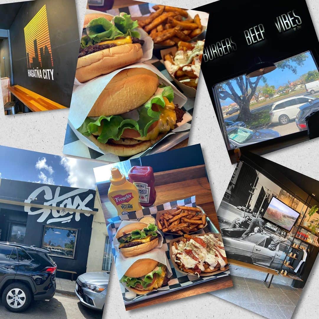 MAYUMIのインスタグラム：「今日のランチにStaxのハンバーガーを🍔　#yummy  住所110 #3 Unit W Soledad Ave, Hagatna, Guam 96921営業時間ランチ11時～14時、ディナー17時～21時定休日日曜日 Facebookhttps://www.facebook.com/staxsliders/Instagramhttps://www.instagram.com/eat_stax/電話番号671-969-3289  #stax」