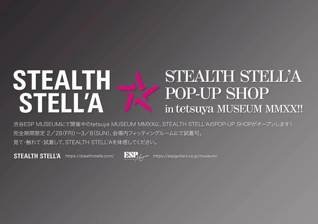tetsuyaさんのインスタグラム写真 - (tetsuyaInstagram)「#STEALTHSTELLA」2月20日 13時49分 - tetsuya_official