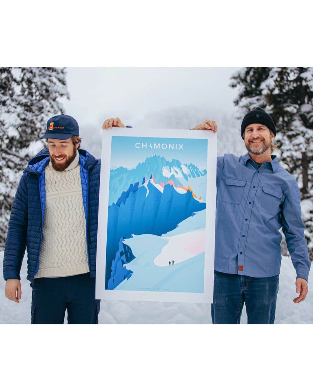 Alex Strohlさんのインスタグラム写真 - (Alex StrohlInstagram)「Delighted to be releasing a new limited print series about a very special place — Chamonix. Buddy & uber talented illustrator @ptor and I worked on this for 14 months and together we went through 43 versions of the illustration.. There’s 3 sizes available and some are limited to 50 units, embossed & signed. Snag one on my site before they’re gone . Link in profile 🎿」2月20日 14時05分 - alexstrohl