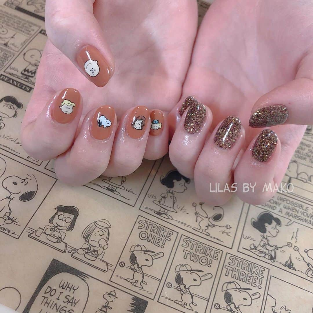 makoさんのインスタグラム写真 - (makoInstagram)「* peanuts ❤︎ ※イラスト希望の方は事前にお知らせください☺︎﻿ #girlynail #ガーリーネイル #ミラーネイル #glitternail #젤네일 #젤네일아트 #젤네일전문 #フレンチガーリー #スヌーピー  #チャーリーブラウン #スヌーピーネイル #ギンガムチェック #ギンガムチェックネイル #オーダーチップ #ワイヤーネイル #ワイヤースヌーピー  #セルフネイル #스누피네일아트 #さくらんぼネイル #ちょうちょネイル #蝶々ネイル #ヴィンテージネイル #スヌーピー好きと繋がりたい #peanutshotel #ヴィンテージスヌーピー  #1950s #ネイルチップ #オーダーチップ」2月20日 14時10分 - mkxxxbaby