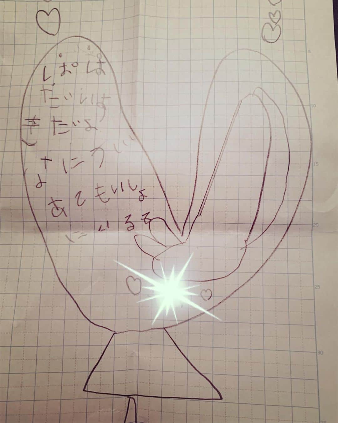 大沢樹生さんのインスタグラム写真 - (大沢樹生Instagram)「手紙にハマってる娘、、こんなん貰うと嬉しいでつ🥺笑 #大沢樹生#娘#手紙」2月21日 2時11分 - osawa_mikio