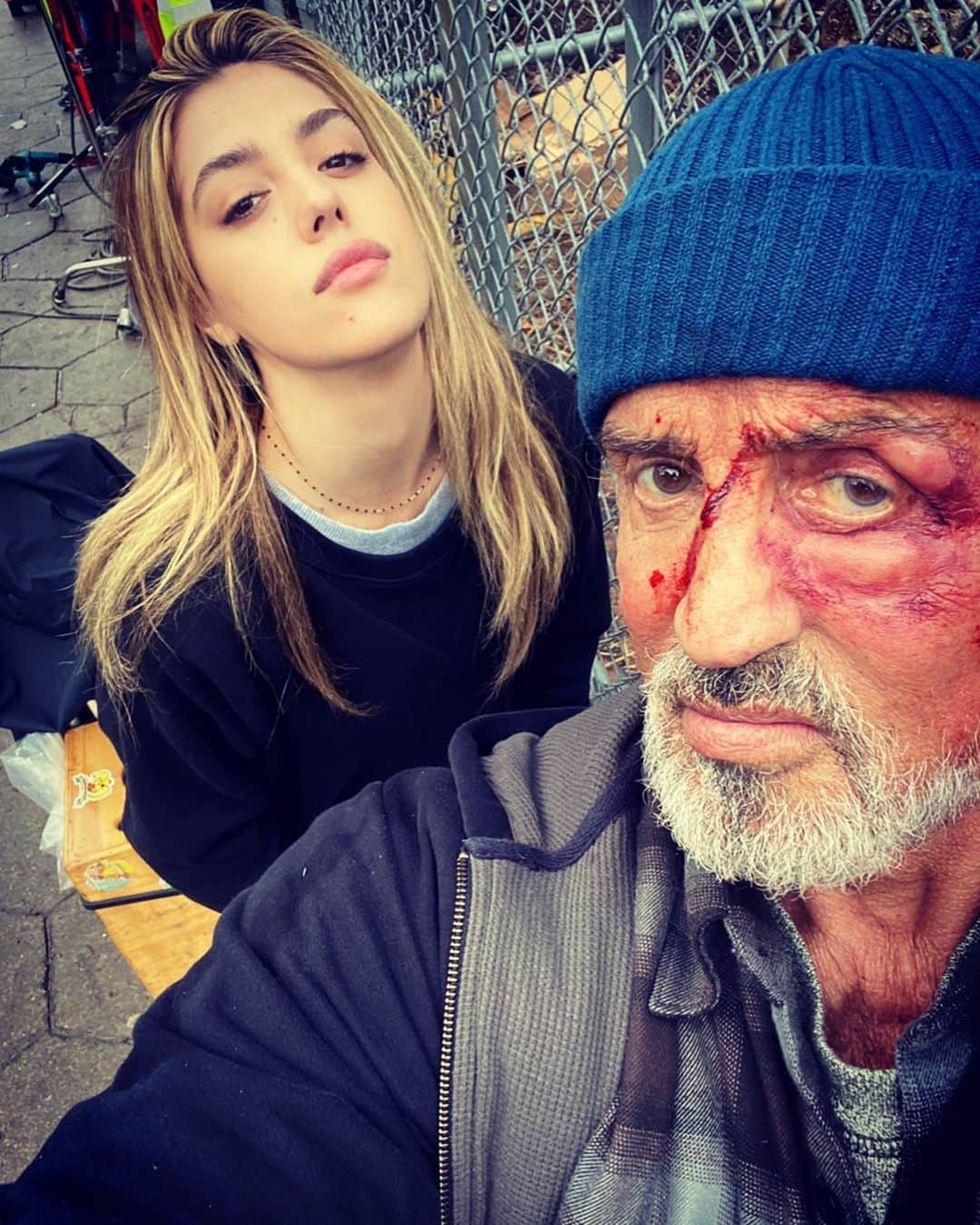 シルヴェスター・スタローンさんのインスタグラム写真 - (シルヴェスター・スタローンInstagram)「My daughter @sistinestallone Visiting me on the set of my new film SAMARITAN  after I had to take care of business! #Samaritan」2月21日 1時29分 - officialslystallone