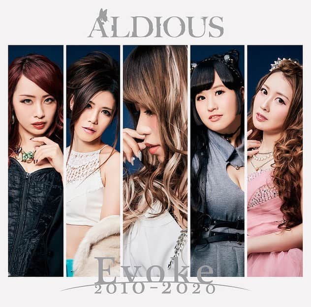 R!Nのインスタグラム：「3/18(水)Release! Aldious New Album「Evoke 2010-2020」 . 収録曲・ジャケ写が公開になりました✨ . 私が作詞作曲した渾身のバラード「I Wish for You」のMVが収録されたDVD付きの限定盤も！ . . 01. Spirit Black 02. 夜桜 03. Ground Angel 04. 胡蝶ノ夢 05. Eversince 06. Ultimate Melodious 07. Utopia 08. Dominator 09. Absolute 10. Bind 11. Dearly 12. Deep 13. I Wish for You . 限定盤DVD  01. I Wish for You (Music Video) 02. The Making of "I Wish for You" . . #Aldious #evoke #アルディアス #NewAlbum #release」