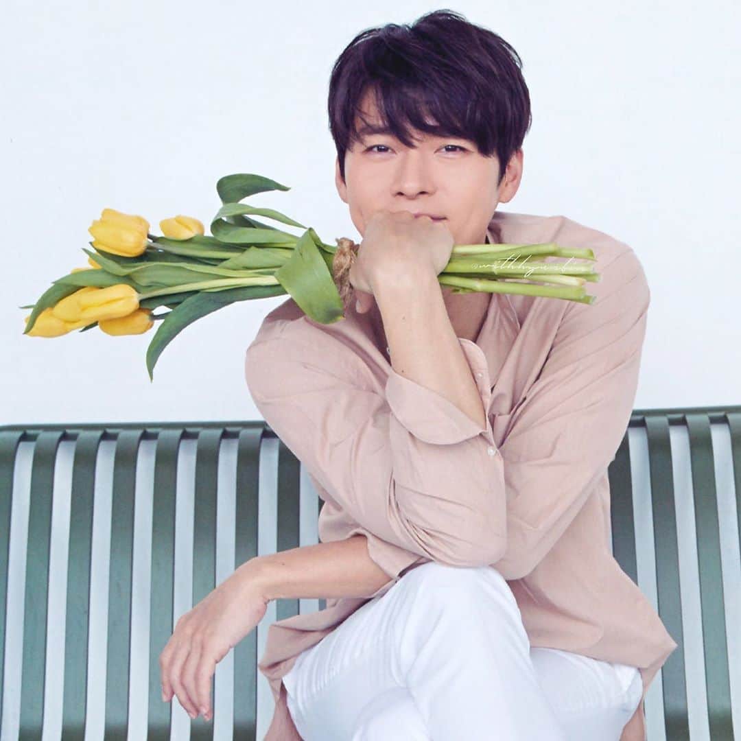 ヒョンビンのインスタグラム：「💛 —— #hyunbin #현빈 #ヒョンビン #玄彬」