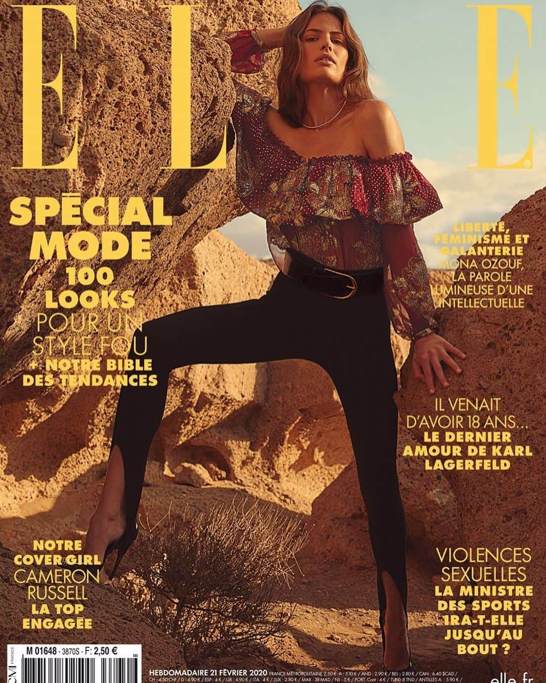 キャメロン・ラッセルさんのインスタグラム写真 - (キャメロン・ラッセルInstagram)「These covers might just look like Elle covers but they represent a new generation of talent whose work defies easy categorization. These photographers shoot fashion with as much confidence and ease as they shoot reportage images and create fine art. I'm excited to start sharing the 90 page (!!!) portfolio as soon as it comes out tomorrow, but for now, let me just say I was so inspired by the level of collaboration, trust, and risk taking by the entire @ellefr team lead by EIC @erindoherty_elle and creative director @genevedoherty_elle. Thank you for @twobirdscasting for bringing me in. And most of all, thank you to all of the creatives who gave their time and attention, and flung themselves into creating a body of really thoughtful work.  COVER 1 photo @yumnaaa style @annemariebrouillet hair @sebastienbascle makeup @tiinaroivainen COVER 2 photo @froufrouu style @hortensemanga hair @sebastienbascle makeup @lilichoimakeup creative consultant @ha.w.a COVER 3 photo @stefanogaluzzistudio style @jeannelebault hair @sebastienbascle makeup @lilichoimakeup  PRODUCTION: @soljonasmackinlay @tarifaproductions @javier_galdon @CesárAugustoRodriguezConcep  Extra special shout out to @x_tran, an agent who is deeply invested in evolving our industry from within and supporting all of us to get there.」2月21日 10時05分 - cameronrussell