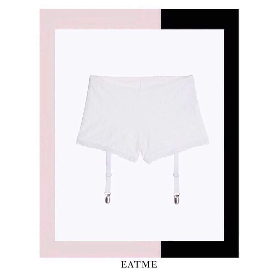 EATMEさんのインスタグラム写真 - (EATMEInstagram)「2.21 update... #EATME #FEBRUARY #NEW #ITEM #COLORVARIATION #🎨 パンツ➡︎発売中 . TOP画面のURLからEATME WEB  STOREをCHECK💁🏻‍♀️ . ガーターレースショートパンツ（ #PANTS ） ¥5,000（＋tax） COLOR🎨:O/WHT.BLK . #EATME_STYLING #eatmejapan #イートミー」2月21日 11時10分 - eatme_japan