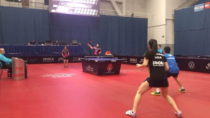 リリー・チャンのインスタグラム：「Well the ITTF Hungarian Open is over for me! Lost out in the Women’s Singles Main Draw to Margaryta Pesotska of UKR, but still had a lot of fun playing doubles (and mostly learning how to lob 😜) with @c.kumahara! I felt like I didn’t play my best table tennis here, but I’m grateful for the experience and there’s a lot to learn from the matches and improve upon. On to the next! 💪 #ITTFWorldTour #HungarianOpen @joolausa @joolaglobal」