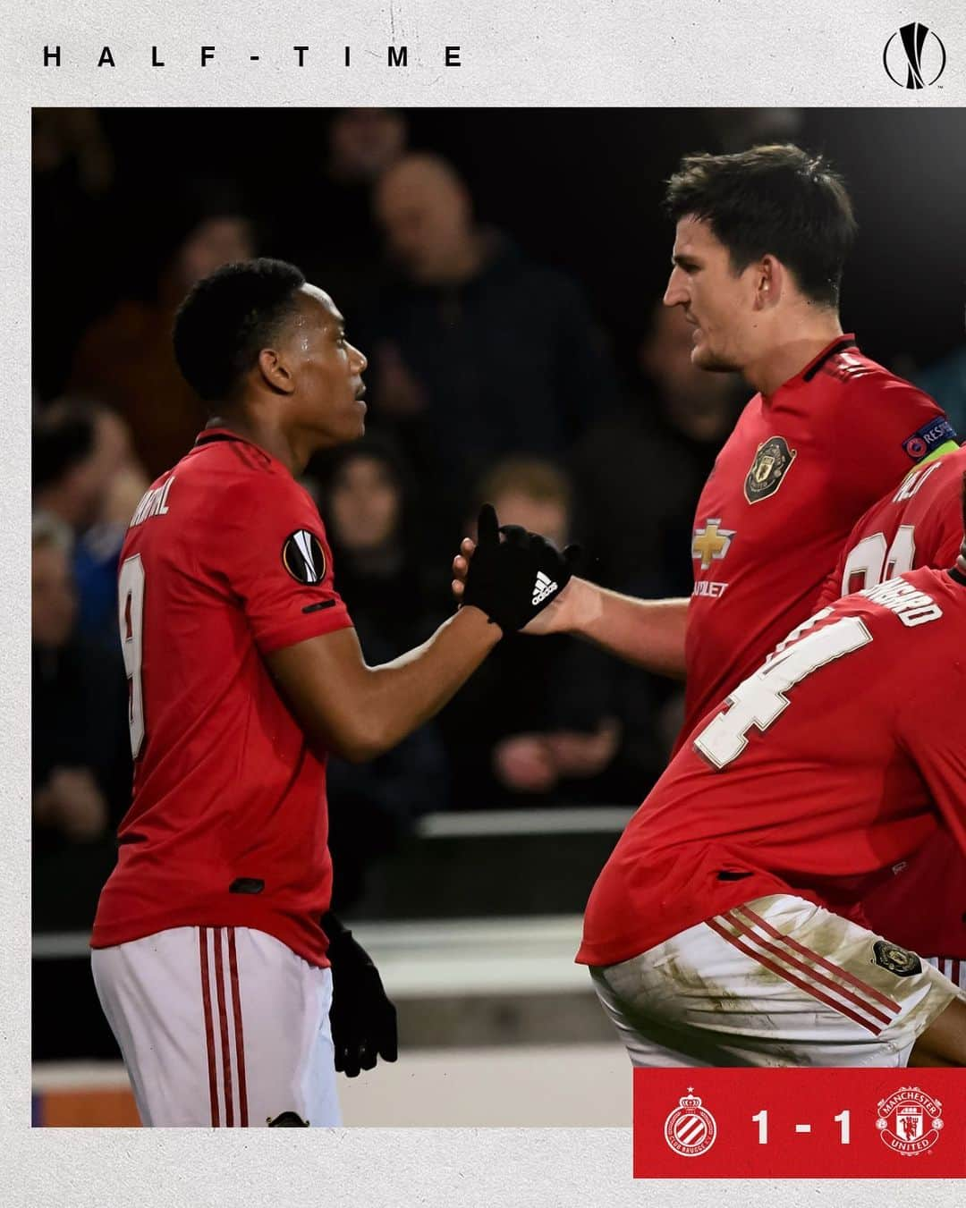 マンチェスター・ユナイテッドさんのインスタグラム写真 - (マンチェスター・ユナイテッドInstagram)「We go in level after Anthony #Martial’s calmly taken equaliser. #MUFC #EuropaLeague」2月21日 3時45分 - manchesterunited