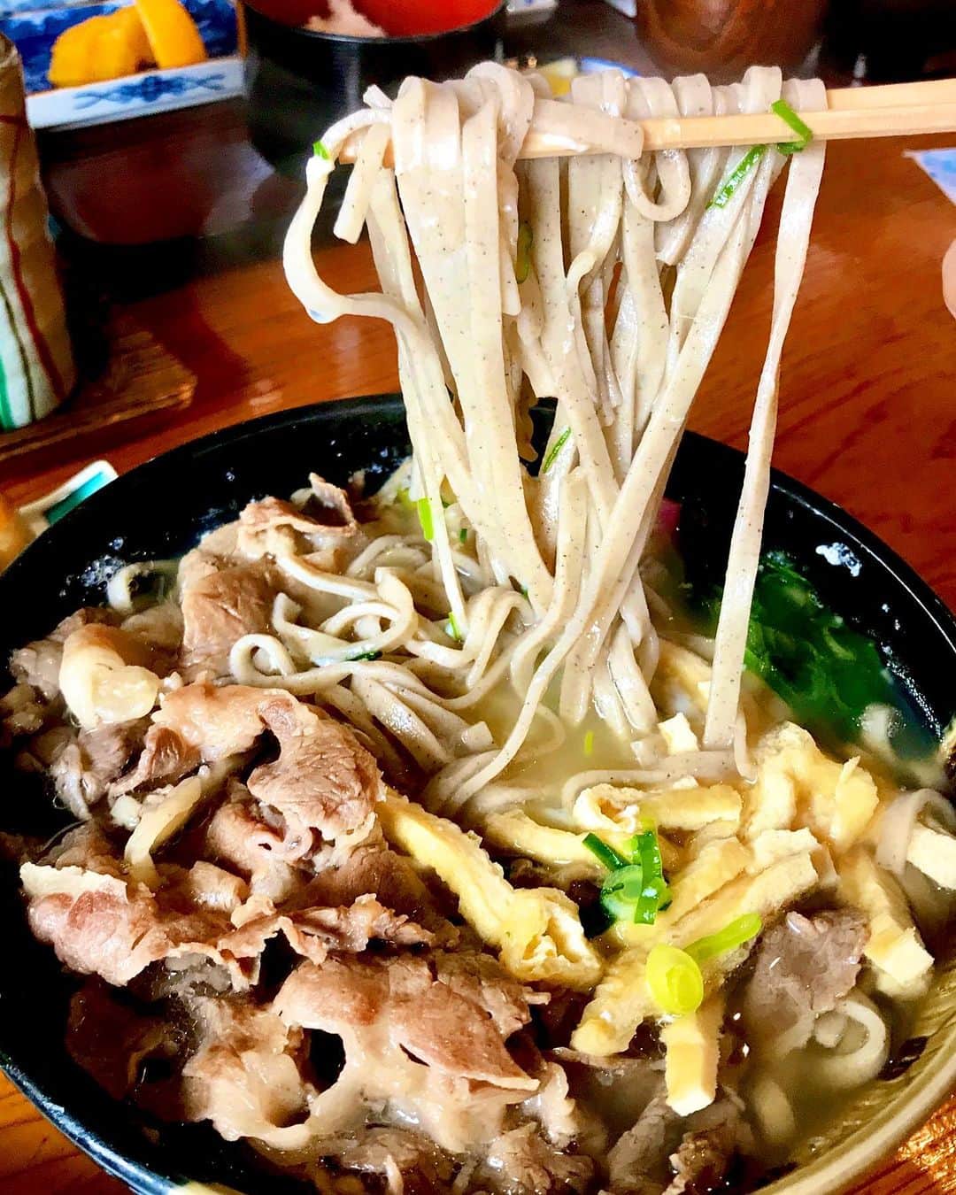 Li Tian の雑貨屋さんのインスタグラム写真 - (Li Tian の雑貨屋Instagram)「Beef iya soba, grilled ayu and grilled tofu-dango-Konnyaku 😌 || all of which are local specialties in the serene outskirts of Iya Valley 🍡 🐠 the soba here is flat and slightly darker in grey tones compared to the usual ones but it was so smooth and had a pleasant rustic edge to it, making it a a perfect way to enjoy the hearty broth. We made our way here after visiting the Statue of Peeing Boy (swipe to last pic) and the Hinoji ひの字 Valley. This place also offers accommodation for travelers who wish to spend more time in the area • • • • #dairycreameatsjp #japan #japanese #shikoku #四国 #四国グルメ #igersjp #retrip_gourmet #japan #yummy #igfood  #foodporn  #instafood #vscofood  #bonappetit #delicious #tokushima #sgfoodies #roadtrip #musttry  #sgtravel #sgtraveller」3月21日 13時26分 - dairyandcream