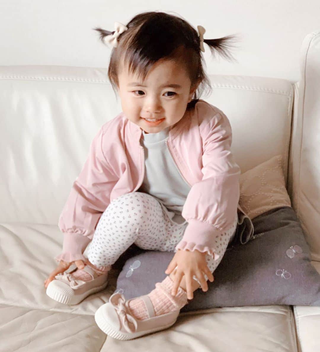 Mariomi324さんのインスタグラム写真 Mariomi324instagram 春コーデ プティマイン 2歳5ヶ月 女の子ママ Kidsfashion キッズコーデ キッズファッション 今日のコーデ Ootd Outfit Petitmain プティマイン 子供のいる暮らし 子供と