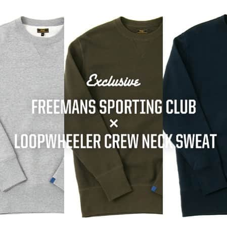 フリーマンズスポーティングクラブさんのインスタグラム写真 - (フリーマンズスポーティングクラブInstagram)「FREEMANS SPORTING CLUB x LOOPWHEELER CREW NECK SWEAT restock 「世界一、正統なスウェットシャツ」 を目指し、吊り編機によって編まれた生地(吊り裏毛)のみを使用。抜群の着心地と耐久性を誇るスウェットに定評のあるLOOPWHEELER (ループウィラー)。 吊り編み機を使い1時間におよそ1メートルしか生産できない生地は、ゆっくりとテンションを掛けずに生地を編むことによってとても柔らかく素材が本来持つ風合いを作り出しています。  クルーネックスウェットは、前回のリリース同様、前ガゼットと両脇ガゼットのヴィンテージディテールを継承し、サイズは試行錯誤を重ね万人に着ていただける絶妙なサイズバランスのボックスシルエットを実現。 今期は歴代リリースカラーの中でも人期を博した5色 (グレー/ブラック/ネイビー/ベージュ/カーキ)を展開。 中毒性の高い抜群の着心地スウェットシャツを是非ご覧にいらしてください。  FREEMANS SPORTING CLUB x LOOPWHEELER CREW NECK SWEAT 商品番号：UF93-11R001 価格：¥15,000+TAX  #freemanssportingclub  #fsctokyo #fscginza #fscdaimarushinsaibashi  #menswear #loopwheeler」3月21日 12時12分 - freemanssportingclub_jp