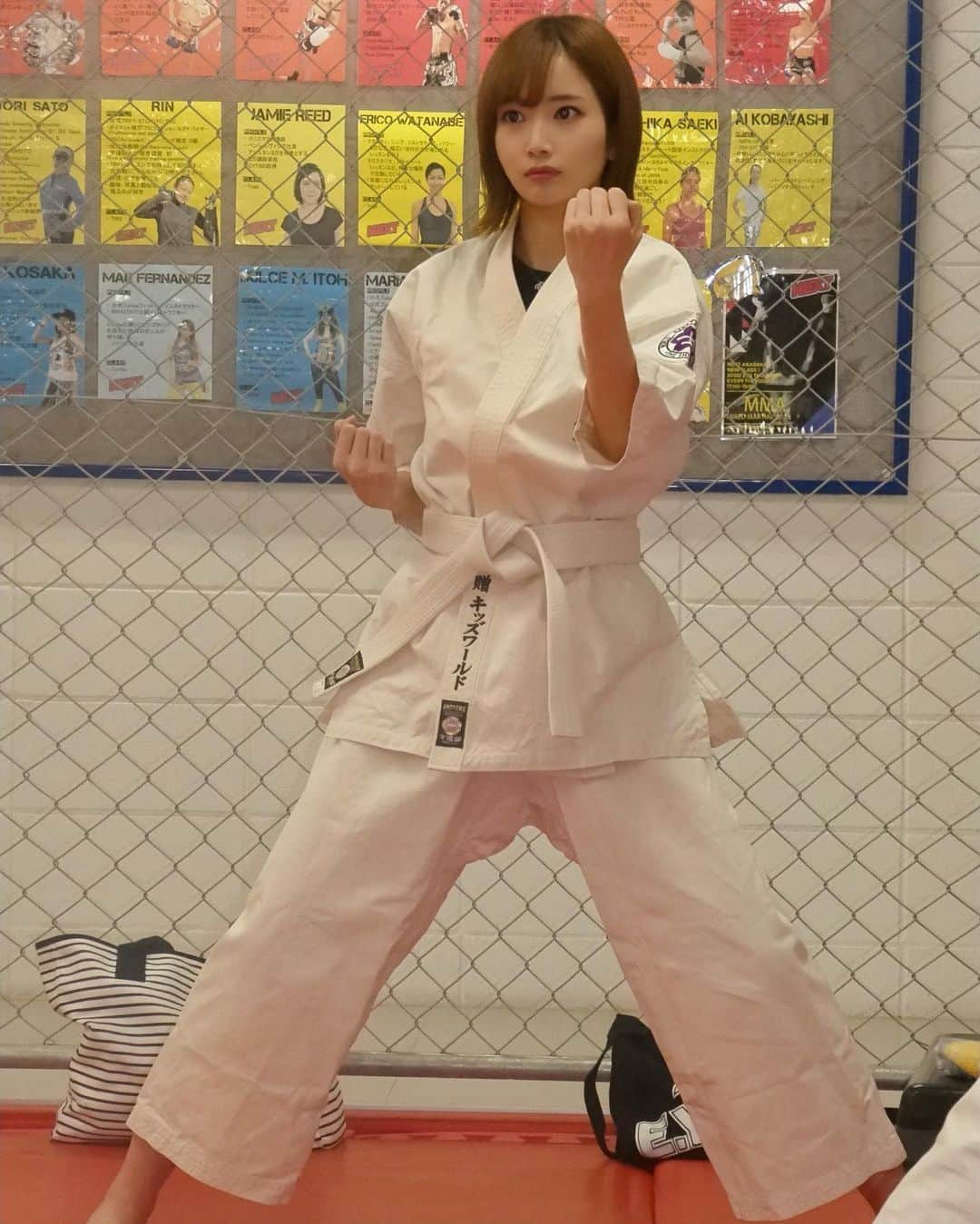 為近あんなさんのインスタグラム写真 - (為近あんなInstagram)「この間、赤坂のNEXTで空手のレッスンを受けてきました！ 三回目！(まだ弱そう) 一時間のレッスンなのでほどよい疲労感。」3月21日 12時20分 - tamechika_anna