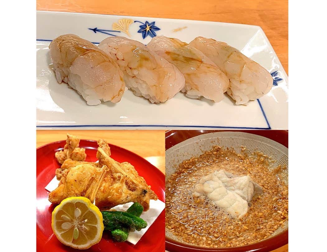 百合華さんのインスタグラム写真 - (百合華Instagram)「京都祇園の隠れ家的な場所にある和食割烹『京屋』にて、天然とらふぐちゃんのフルコースなディナータイム🎶﻿ ﻿ 大好物な天然とらふぐを刺身、焼き、揚げ、お寿司、お鍋などでわんぱくに楽しんだ〆には、定番のお雑炊ではなくふぁふぁ卵の河豚出汁茶漬けをいただきました🥰﻿ ﻿ お鍋のお汁には大量の擦りたての金ゴマで栄養も満点✨✨✨ ﻿ ﻿ 大将の拘りを感じられる素敵な河豚ディナーコースで御座いました❤️ ﻿ ﻿ #japan﻿ #日本﻿ #kyoto ﻿ #京都﻿ #京屋﻿ #天然とらふぐ ﻿ #とらふぐ﻿ #河豚﻿ #ディナータイム﻿ #dinner﻿ #天然とらふぐコース﻿ #てっさ﻿ #てっ皮﻿ #焼き河豚﻿ #河豚の唐揚げ﻿ #河豚料理 ﻿ #金ゴマ﻿ #出汁茶漬け﻿ #拘り﻿」3月17日 12時17分 - yurika.lovelily
