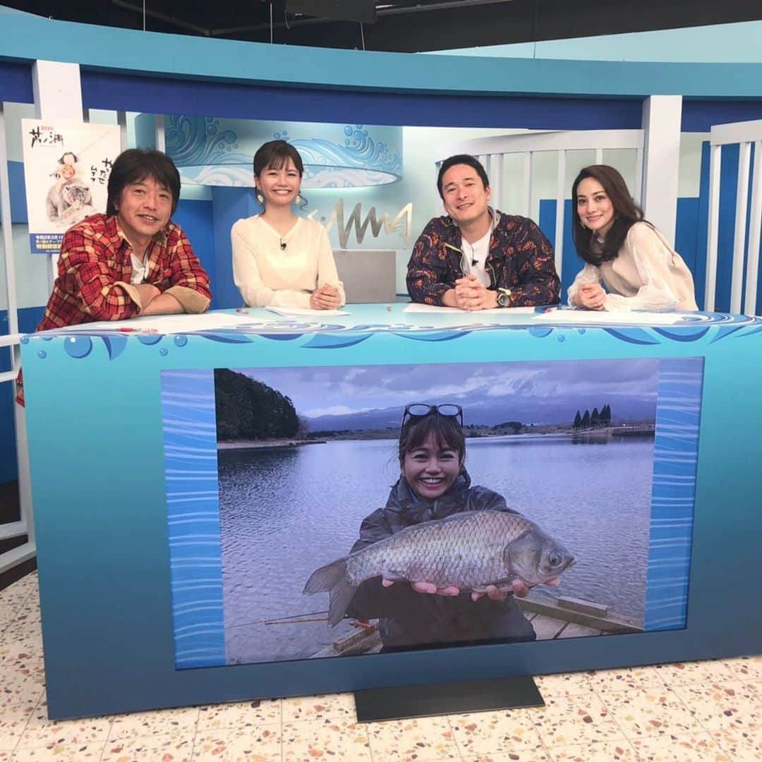 英玲奈さんのインスタグラム写真 - (英玲奈Instagram)「#釣りうぇーぶ 今週のゲストはこちらのお2人！ いっぱいおしゃべりして楽しかったなぁ╰(*´︶`*)╯♡」3月17日 18時01分 - erena_erenyan