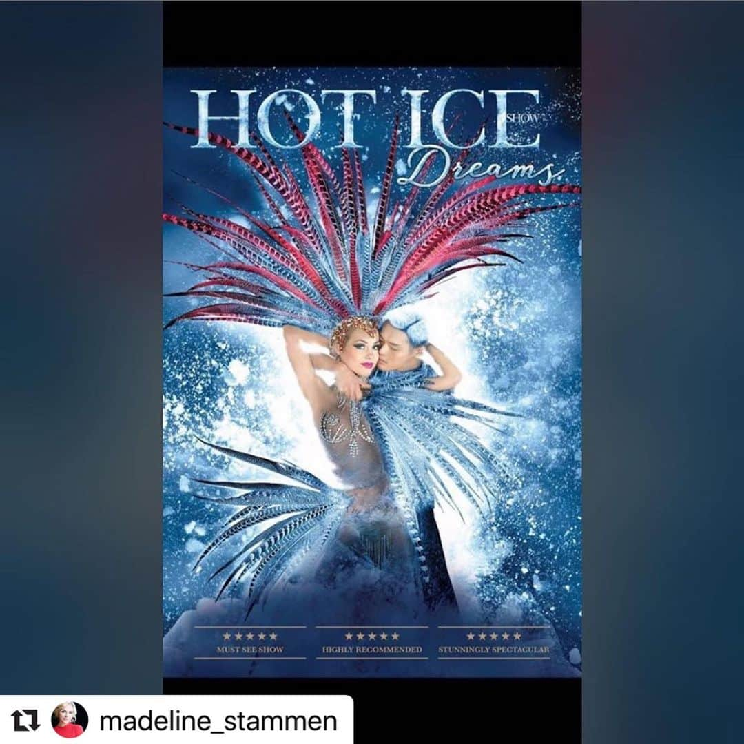 柴田嶺のインスタグラム：「I miss my pretty princess😚💕@madeline_stammen #dreamteam#hotice#iceshow#UK」