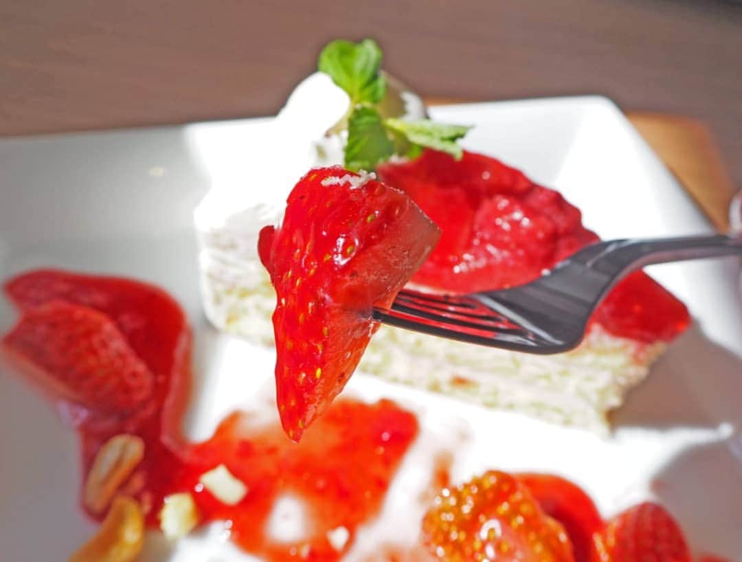 スパ ラクーア公式のインスタグラム：「. ／ #スパラク苺美活 🍓で ご招待が当たるチャンス✨ ＼ . ～CAFE CASA&Deli編～ ～ニャーヴェトナム編～ . 現在開催中の｢いちごFair｣では、レストラン&カフェでのいちごメニューをたくさんご用意しております🍓 . #cafecasaanddeli では、いちごのケーキやパフェの他、期間限定のソフトクリームを販売中です🍦 #ニャーヴェトナム (@nha_vietnam )では、ベトナムらしい“チェー”と“シントー”のいちご味が登場していますよ🍓 . ○ストロベリーケーキ ○ストロベリーパフェ ◯いちごのチェー ◯いちごシントー . メニューをご注文の際は、是非《#スパラク苺美活 》を付けてSNSに投稿してくださいね📸 . ---------------------------- スパ ラクーアでは、ご来館される皆さまにより安心してお楽しみいただけますよう、感染予防活動を徹底しております。 活動の詳細はスパ ラクーアHPをご覧ください。 ---------------------------- . #スパラクーア #スパ #ラクーア #温泉 #サウナ #岩盤浴 #いちご #苺 #ストロベリー #ビタミンC #ポリフェノール #免疫力 #免疫力アップ #苺美活 #いちご好き」